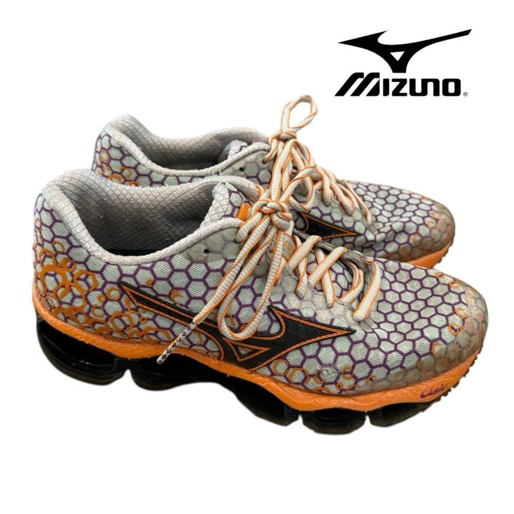 Mizuno Women's Wave Prophecy 3 Hex Orange Purple Marathon Running Shoes 7